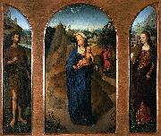Triptych of the Rest on the Flight into Egypt. Hans Memling